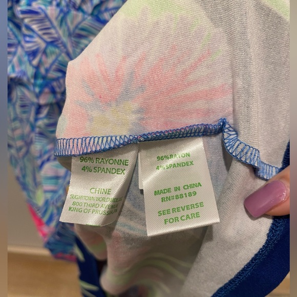 Lilly Pulitzer Parigi Dress in Bennet Blue “Let’s Mango” Pattern Size Small - Picture 10 of 10